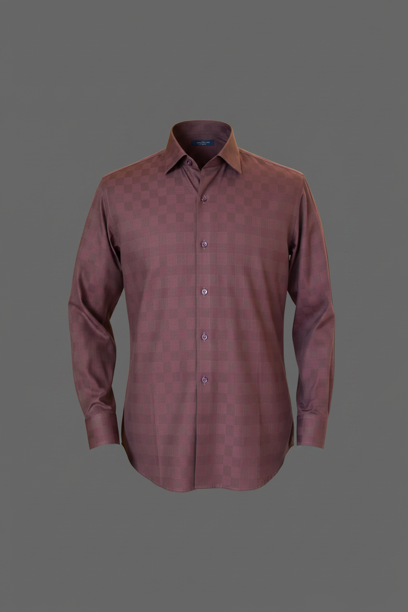 Jazz lover Dusky magenta cotton Shirt