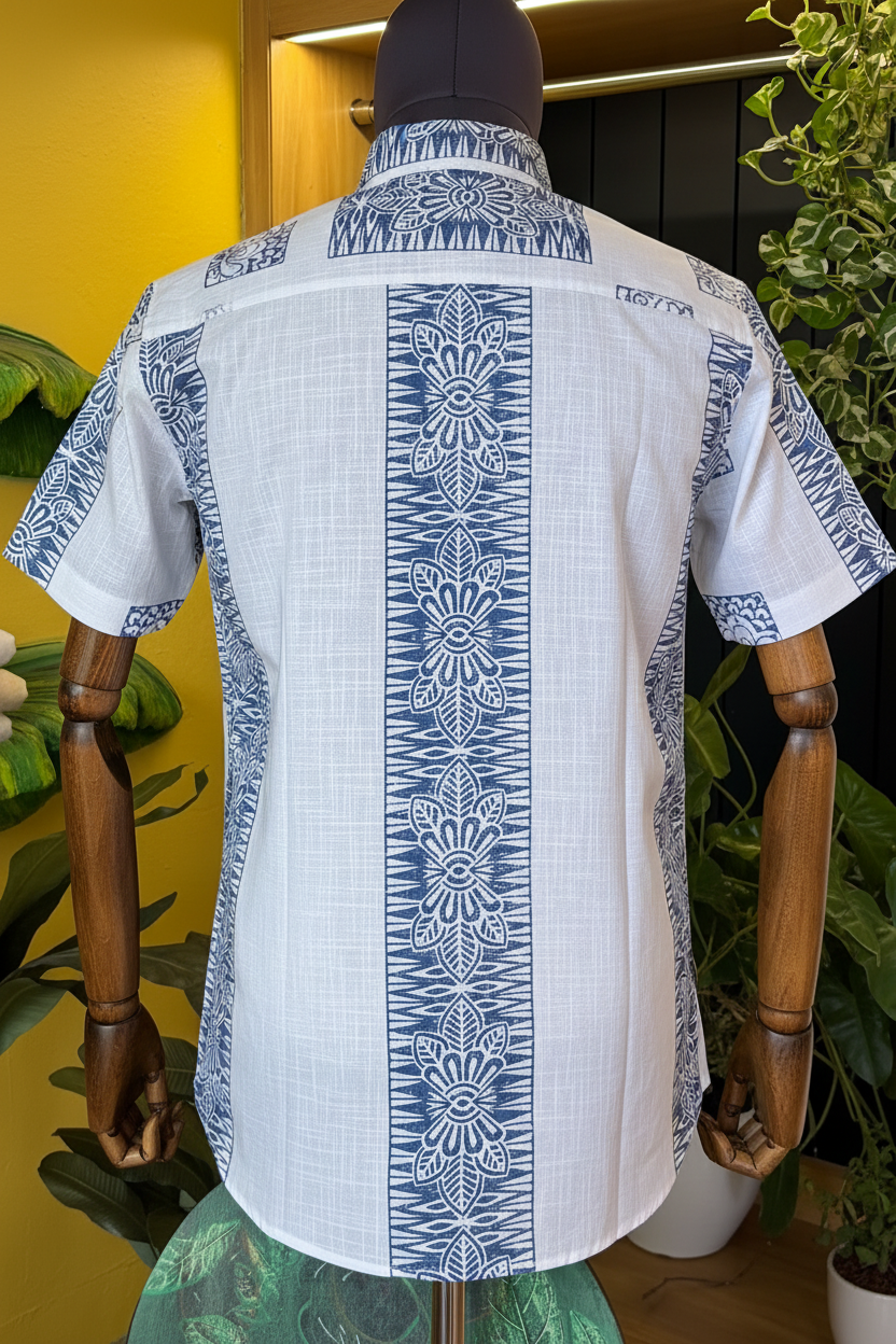 Block printed cotton designer shirt
