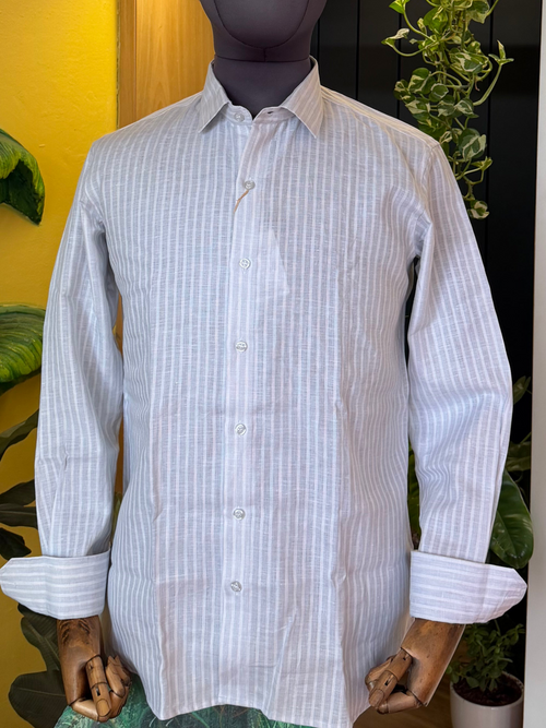 Ash and stripes business owner Linen Shirt