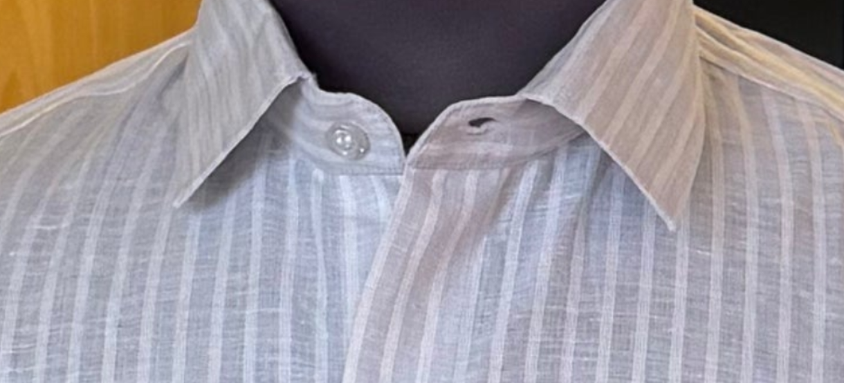 Ash and stripes business owner Linen Shirt