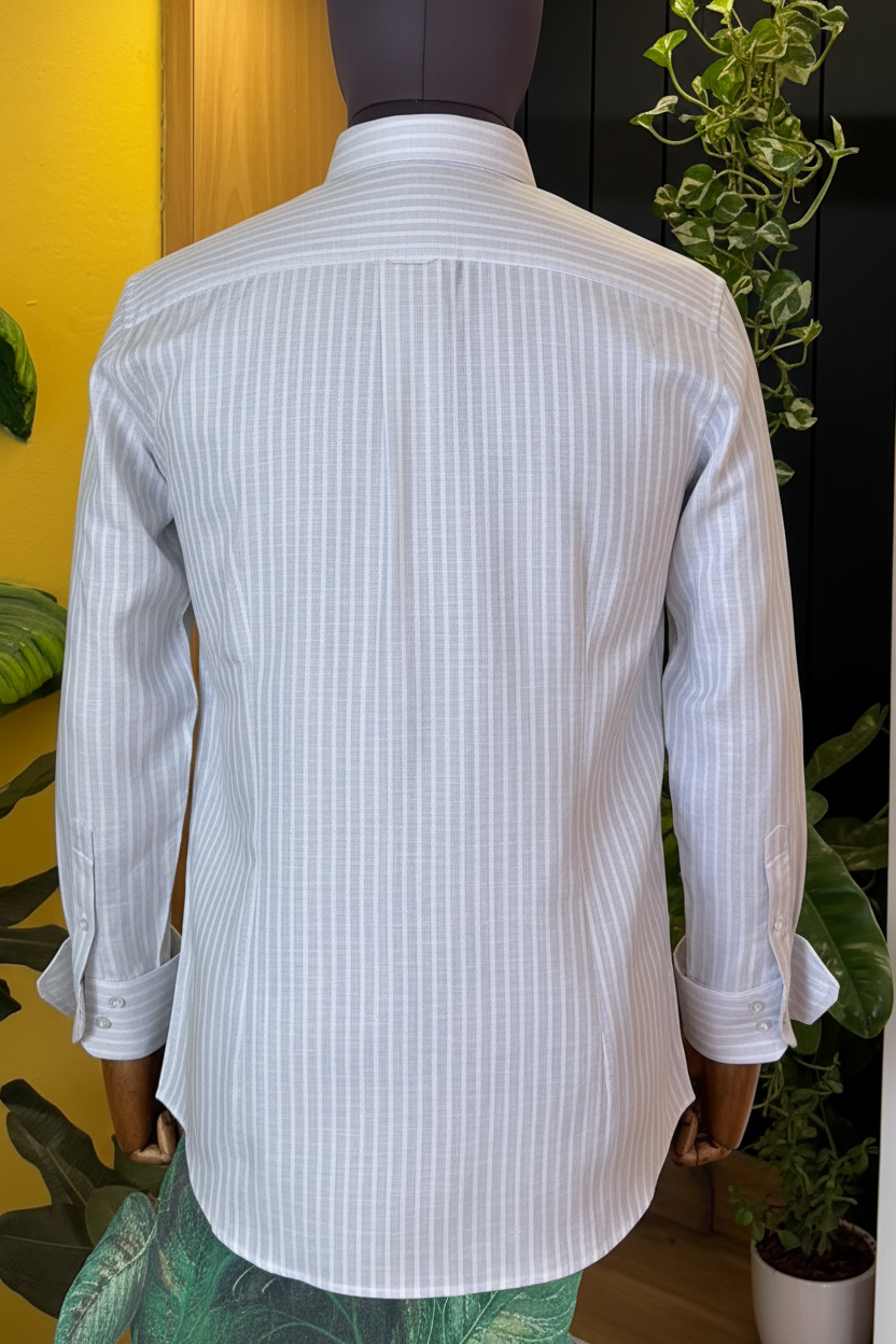 Ash and stripes business owner Linen Shirt