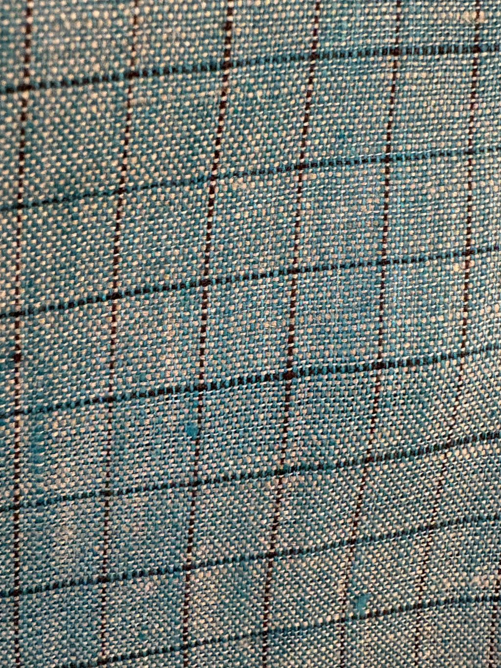 Politico mens sea green checks linen Shirt