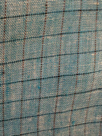 Politico mens sea green checks linen Shirt