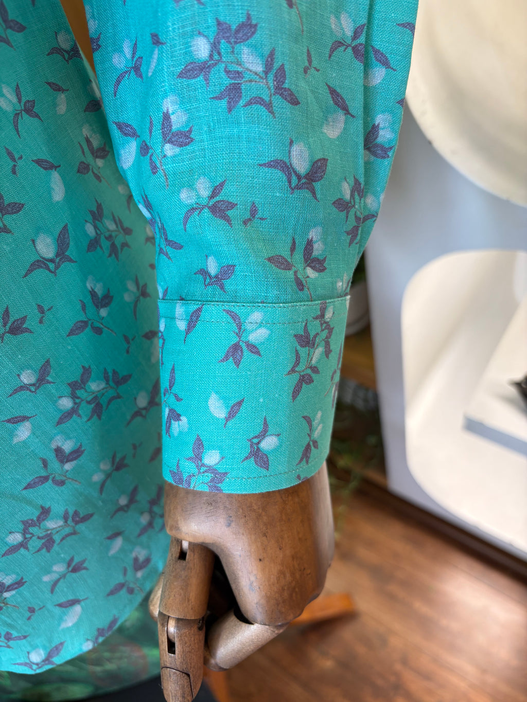 Politico Mens printed copper sulphate linen shirt
