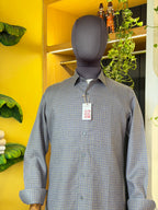 Politico mens grey and yellow grill Linen shirt