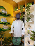 Politico Mens Shirt white ripstop wrinkle resistant cotton
